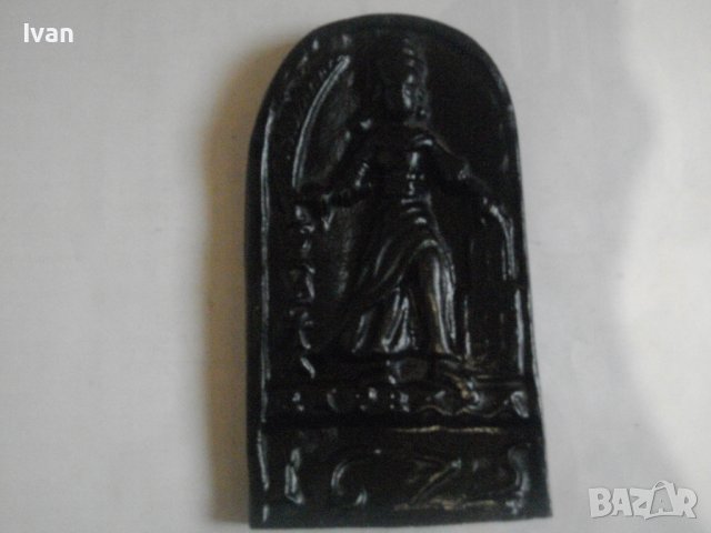 Голяма Масивна Чугунена Емблема-SAUCTA BARBARA/Света Варвара-2,0 кг-20х11,5см-Нова-Герм-За Декорация, снимка 3 - Други - 39814343