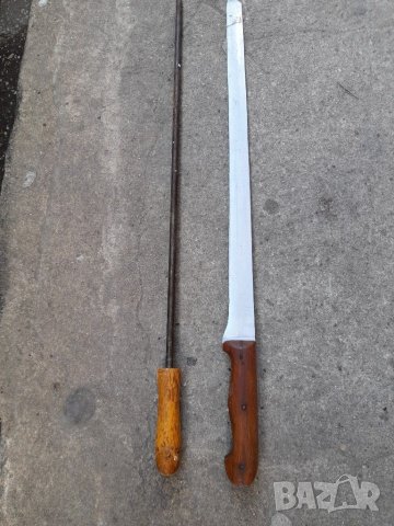 Стар нож и масат, снимка 2 - Антикварни и старинни предмети - 39519176