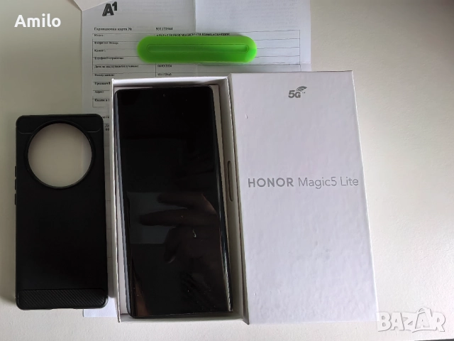 Продавам Honor Magic 5 Lite Black, снимка 2 - Huawei - 52859784