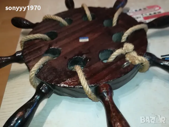 корабен рул барометър 42см от франция 0112241028, снимка 7 - Антикварни и старинни предмети - 48173097