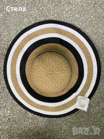 Дамска лятна шапка, голяма перферия, нова, с етикет, снимка 5 - Шапки - 37198015