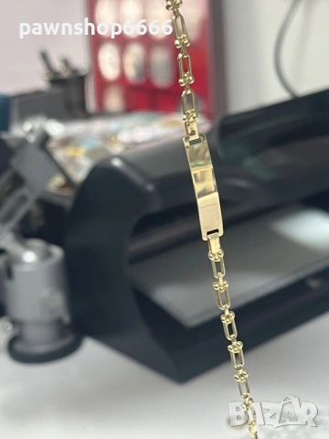 Златна гривна 14 карата, снимка 3 - Гривни - 53082072