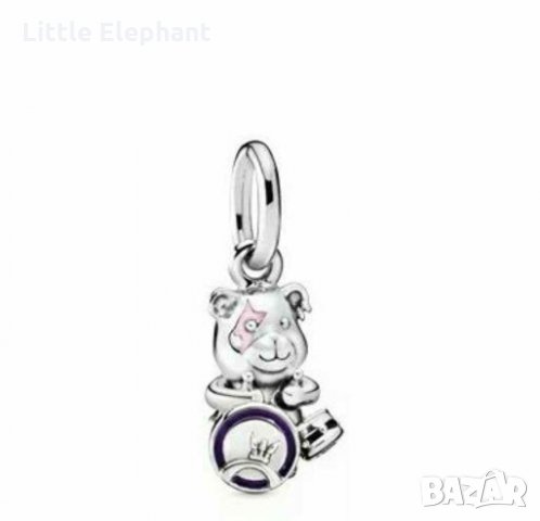 Висящ елемент Пандора"Мечето Теди рок звезда"/нов