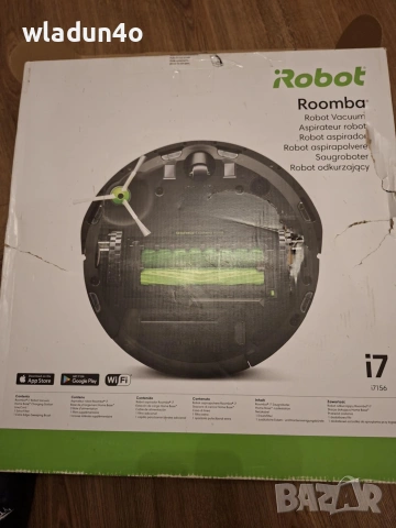 Робот-прахосмукачка iRobot Roomba i7 смарт модел, снимка 2 - Друга електроника - 53031397
