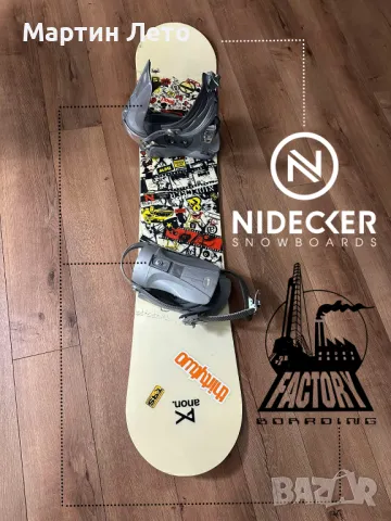 Сноуборд с автомати. 138 cm. Nidecker + Factory.