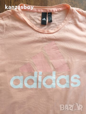 Adidas Essentials Linear Tee - страхотна дамска тениска, снимка 5 - Тениски - 33569082