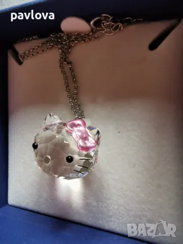 Сваровски колие Swarovski, снимка 2 - Колиета, медальони, синджири - 47995390