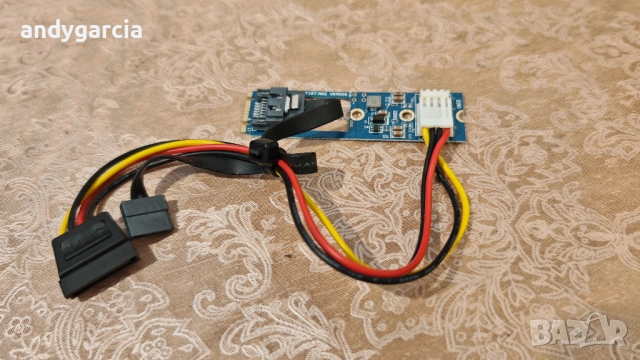 M.2 NGFF to 7 Pin SATA III 3 Cable SSD Adapter Converter Board Card NGFF1ST-N02 2240 2280, снимка 2 - Други - 51808314