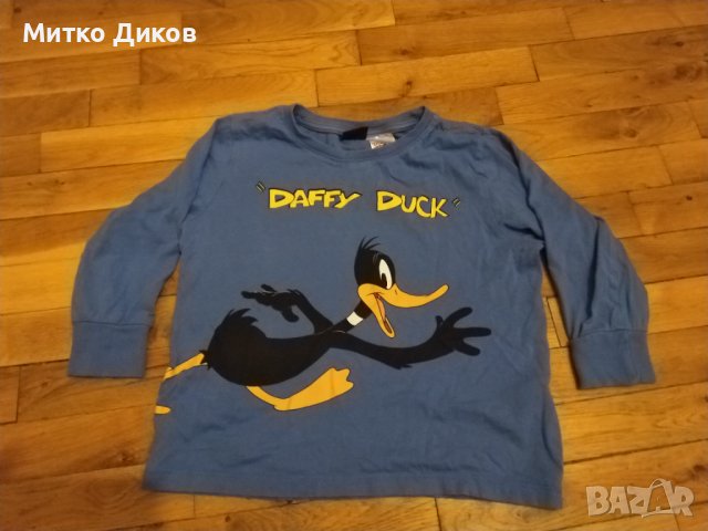 Daffy Duck Waikiki маркова детска блуза отлична 104-110см  4-5год.