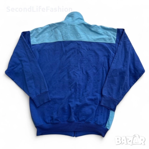 Puma Classification Винтидж спортно яке размер M синьо 80-те години, снимка 2 - Якета - 52496248