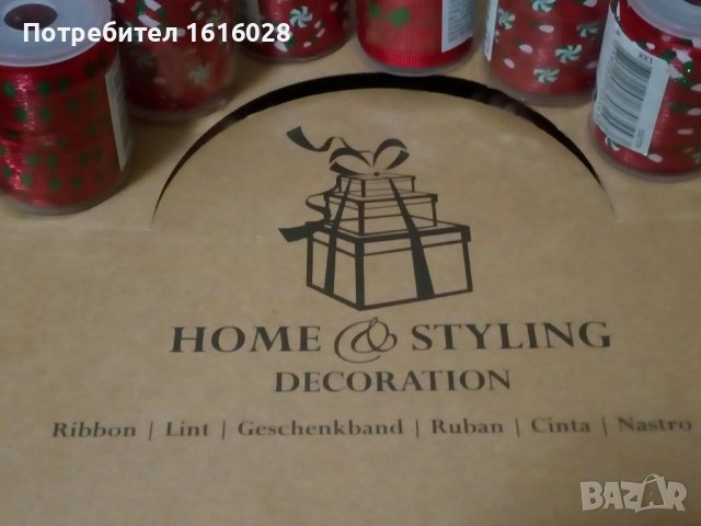 Нови Коледни ленти-панделки за подаръци,декорация и украса., снимка 8 - Декорация за дома - 38312177