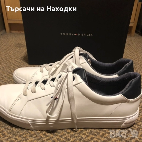 €119 Мъжки спортни обувки Tommy Hilfiger – размер 45 (UK 11), в добро състояние, снимка 8 - Кецове - 52114265