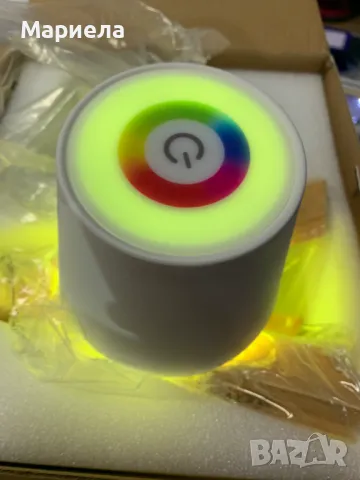 Акумулаторна Безжична Настолна Лампа с 10 цвята , Дизайнерска настолна лампа, снимка 16 - Лед осветление - 47350039