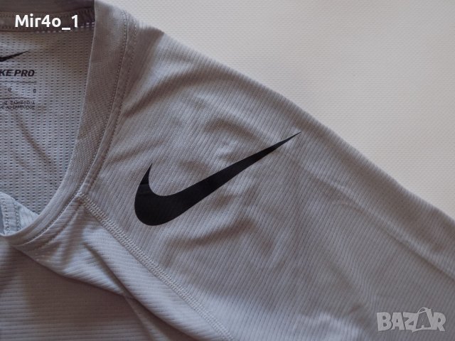 Тениска nike pro найк потник блуза оригинал спорт фитнес крос мъжка L, снимка 3 - Тениски - 40057922