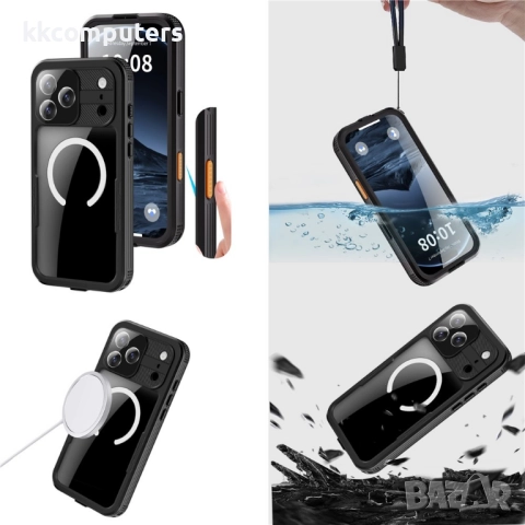 Водоустойчив калъф REDPEPPER за iPhone 17 Pro Max – IP68 защита и MagSafe съвместимост, 3 цвята, снимка 14 - Калъфи, кейсове - 52165211