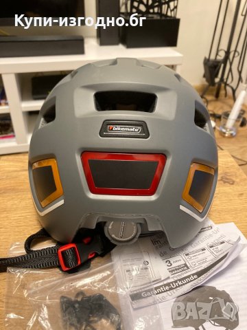 Bikemate-e bike-велосипедна каска с мигачи-управление от кормилото, снимка 8 - Велосипеди - 39963449