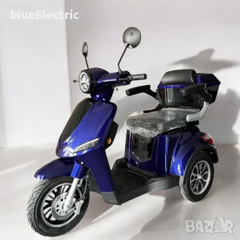 Електрическа Триколка blueElectric BM1-LUX 2000W | 60V | 24Ah | BLUE/BLACK, снимка 3 - Мотоциклети и мототехника - 49745684