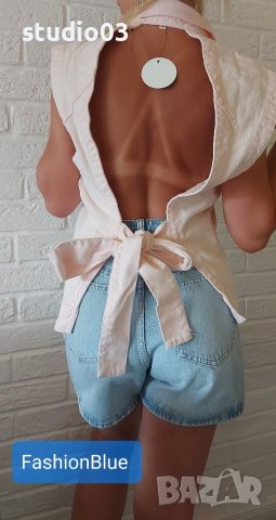 Деним елек с гол гръб EN CREME , снимка 5 - Елеци - 37178148