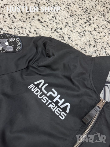 Мъжки двулицев бомбер ALPHA INDUSTRIES. Размер М, снимка 9 - Якета - 52816595