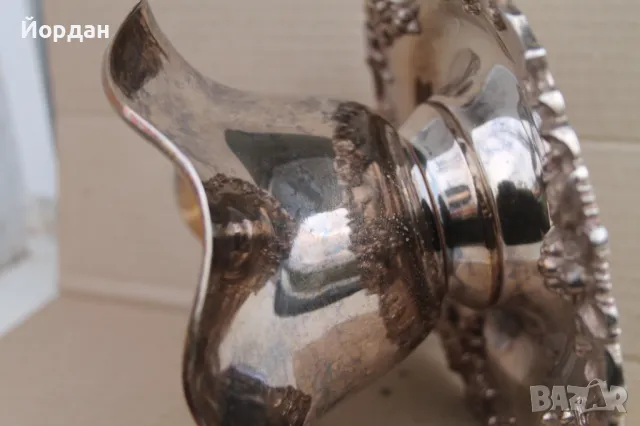 Посребрена фруктиера, снимка 8 - Антикварни и старинни предмети - 49713541