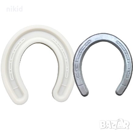 Грамадна тънка подкова силиконов молд форма фондан гипс