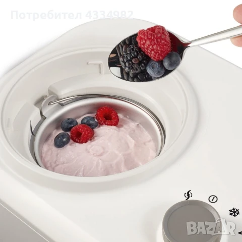 Машина за сладолед Ambiano 23746 1л Компресорна, снимка 3 - Други - 51140138