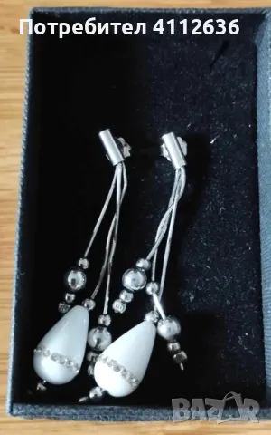 Елегантни висящи обеци Yona, сребро 925, снимка 2 - Обеци - 48883302