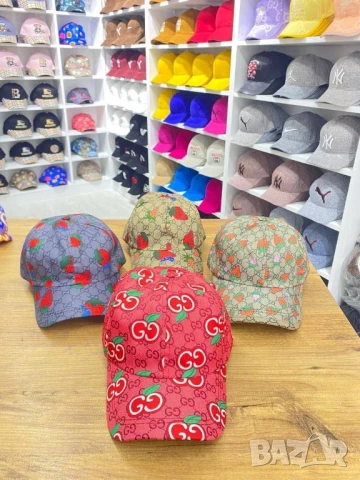 шапки с козирка gucci burberry louis vuitton , снимка 18 - Шапки - 51004313