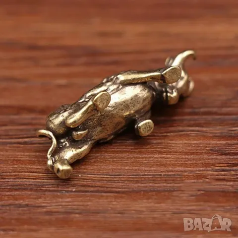 Мини статуетка на Бик бронз, снимка 4 - Декорация за дома - 50090888