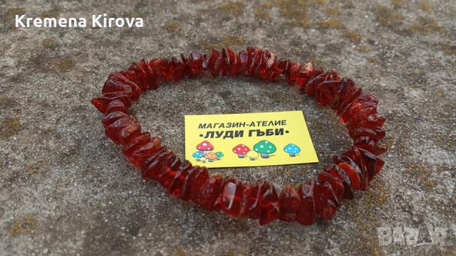 Дамски гривни от кехлибар. 5 различни модела. Бижута Луди гъби., снимка 5 - Гривни - 34805040