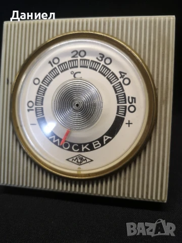 Стар механичен термометър , снимка 2 - Антикварни и старинни предмети - 50930686