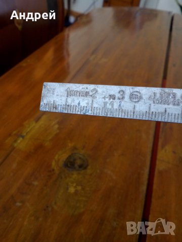 Стар дърводелски метър, снимка 3 - Други ценни предмети - 27417897