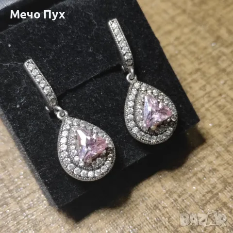 Сребърни обеци (159), снимка 2 - Обеци - 48349800