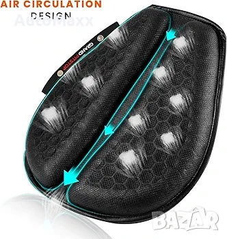  Сгъваема гел възглавница за мотоциклетна седалка, голяма 3D стуктора, снимка 3 - Аксесоари и консумативи - 52731796