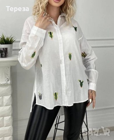 🆕Риза с кактуси / M-L🌵, снимка 3 - Ризи - 44089099