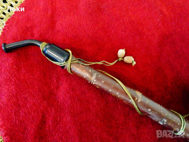 Тиролска порцеланова лула,ловна картина Елен. , снимка 3 - Антикварни и старинни предмети - 51409673