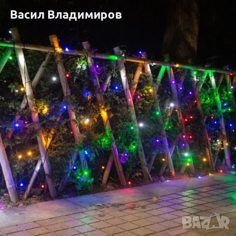 Коледни лампички 50м, снимка 7 - Лед осветление - 52681091