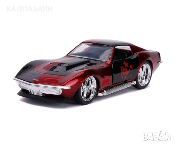 Кола Harley Quinn 1969 Corvette Stingray 1:32 Jada Toys 253252015, снимка 2 - Коли, камиони, мотори, писти - 44113068