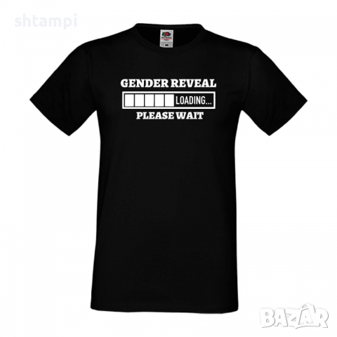 Мъжка тениска Gender Reveal Loading,Loading,Please wait,батерия,Изненада,Подарък, снимка 10 - Тениски - 36419260