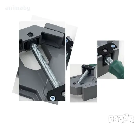 ANIMABG Скоба под прав ъгъл с една дръжка, Регулируема въртяща се челюст за заваряване, Алуминиева с, снимка 4 - Друга електроника - 49859315