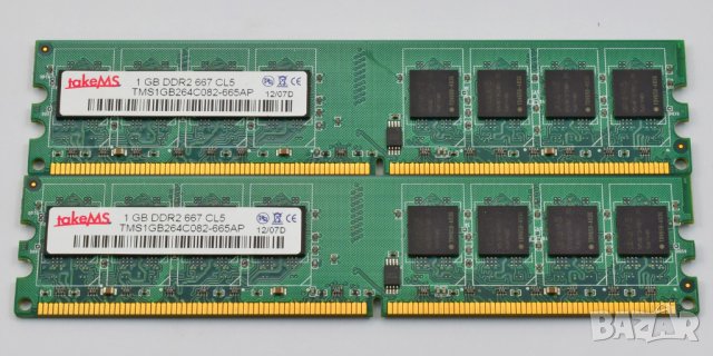 RAM памет TakeMS 4x1GB DDR2 PC2-5300 667 MHz, снимка 1 - RAM памет - 44048608