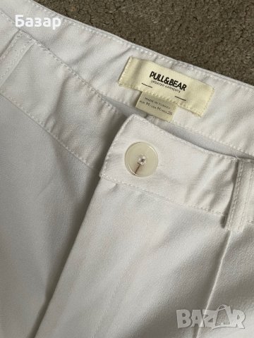 Бял панталон с широк крачол, снимка 3 - Панталони - 43954104