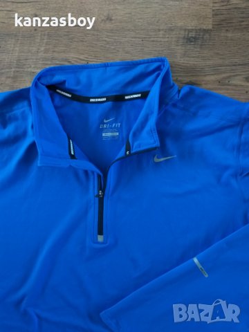 Nike Mens Element 1/2 Zip LS Running Shirt - страхотна мъжка блуза 2ХЛ КАТО НОВА, снимка 5 - Спортни дрехи, екипи - 39972175