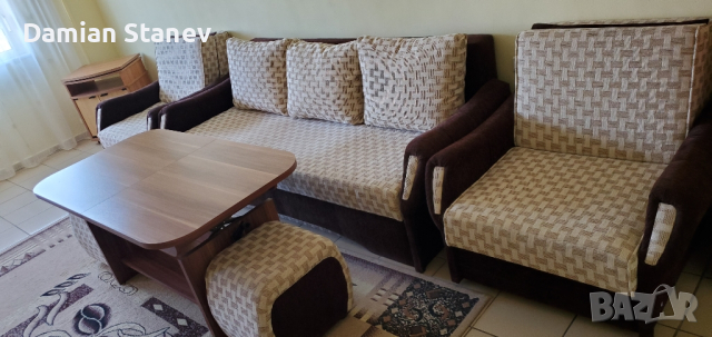 Разпродажба мебели диван фотьойл маса шкаф гардероб, снимка 1 - Дивани и мека мебел - 44896980