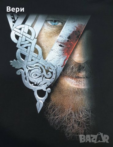 Нова мъжка тениска с дигитален печат на сериала Викинги, снимка 10 - Тениски - 28361669