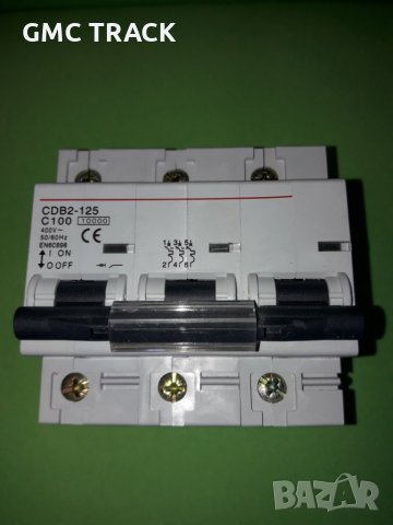 Автоматичен трифазен прекъсвач/предпазител  SDB2-125C Delixi/Schneider 3х100А 3P 