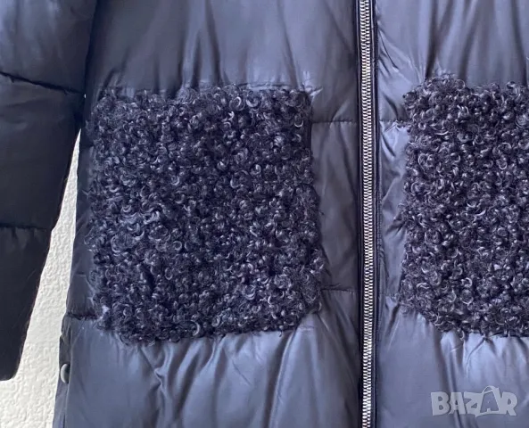 Дълго зимно яке пухенка - М, снимка 2 - Якета - 48321363