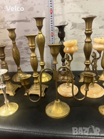 бронзови свешници малки и големи, снимка 5 - Антикварни и старинни предмети - 50604650