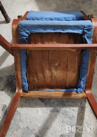 Ретро дървен стол с подлакътници за реставрация, снимка 8 - Столове - 52665017