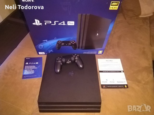 PS4 pro 1tb  в гаранция с 120игри!, снимка 1 - PlayStation конзоли - 27488633